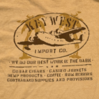 Key West Shirt Adult LARGE Yellow Beer Dye Aviation Import Souvenir Hawaii Y2K