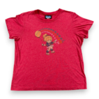 Vintage Rainbow Brite Shirt Womens MEDIUM Red Junk Food Stars Cartoon USA Y2K