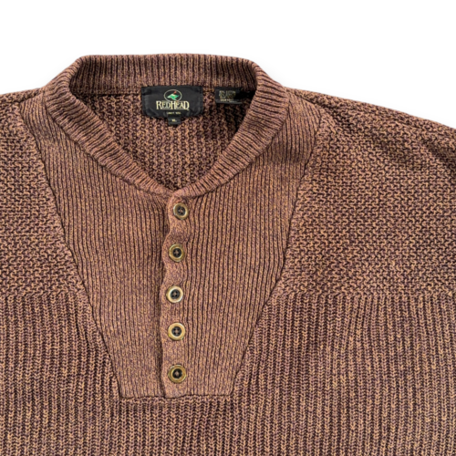 Vintage Red Head Sweater Adult EXTRA LARGE Brown Knit Military Commando 90s-2 Vintage Red Head Sweater Adult EXTRA LARGE Brown Knit Military Commando 90s