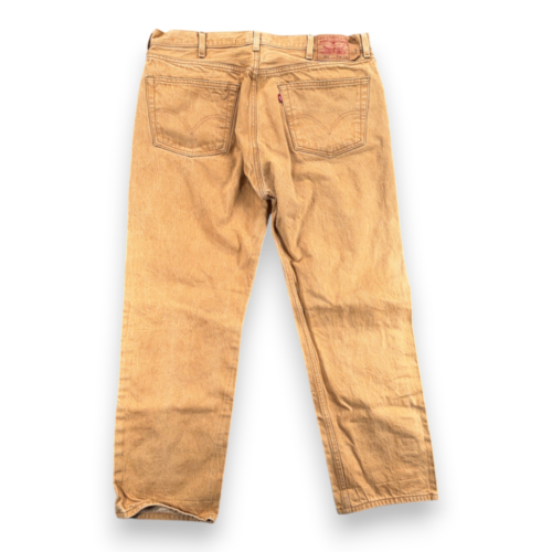 Levis 501 Jeans Mens 38×30 Brown Cotton Denim Baggy Button Fly Y2K 40×32 Tag-2 Levis 501 Jeans Mens 38x30 Brown Cotton Denim Baggy Button Fly Y2K 40x32 Tag