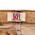Levis 501 Jeans Mens 38x30 Brown Cotton Denim Baggy Button Fly Y2K 40x32 Tag