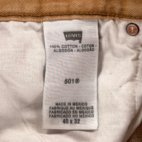 Levis 501 Jeans Mens 38x30 Brown Cotton Denim Baggy Button Fly Y2K 40x32 Tag