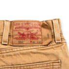 Levis 501 Jeans Mens 38x30 Brown Cotton Denim Baggy Button Fly Y2K 40x32 Tag