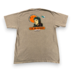 Vintage Big Bamboo Cafe Shirt Adult LARGE Brown Hilton Head Pilot WWII Plane 90s
