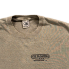Vintage Big Bamboo Cafe Shirt Adult LARGE Brown Hilton Head Pilot WWII Plane 90s