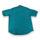 Vintage Wrangler Shirt Adult EXTRA LARGE Green Blue Striped Diamond Western 90s