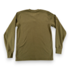 Carhartt Shirt Adult MEDIUM Green Henley Snaps Long Sleeve Military Workwear