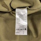 Carhartt Shirt Adult MEDIUM Green Henley Snaps Long Sleeve Military Workwear