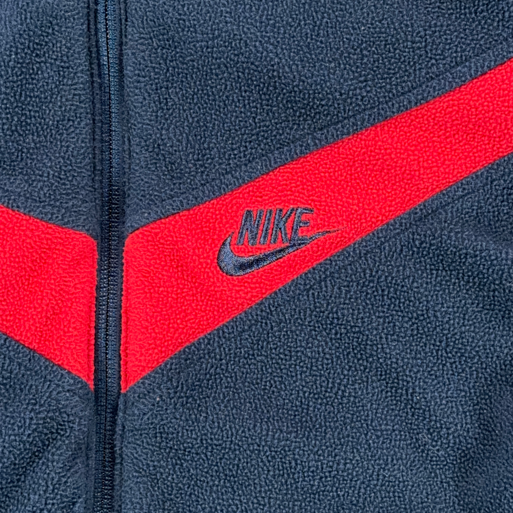Vintage Nike Jacket Boys MEDIUM 10-12 Blue Red Reversible Puffer Fleece Y2K-11 Vintage Nike Jacket Boys MEDIUM 10-12 Blue Red Reversible Puffer Fleece Y2K