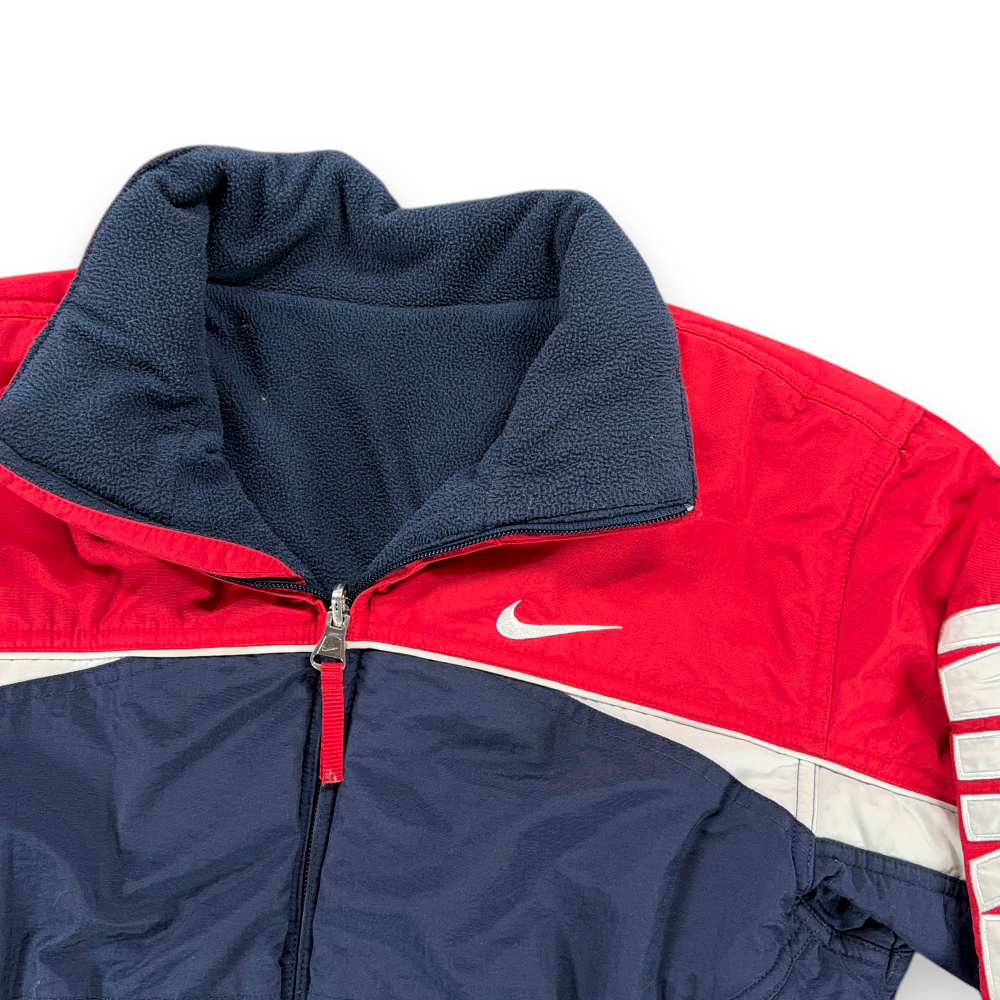 Vintage Nike Jacket Boys MEDIUM 10-12 Blue Red Reversible Puffer Fleece Y2K-3 Vintage Nike Jacket Boys MEDIUM 10-12 Blue Red Reversible Puffer Fleece Y2K