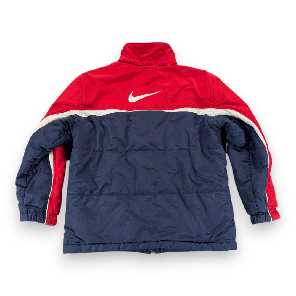 Vintage Nike Jacket Boys MEDIUM 10-12 Blue Red Reversible Puffer Fleece Y2K-4 Vintage Nike Jacket Boys MEDIUM 10-12 Blue Red Reversible Puffer Fleece Y2K