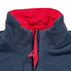 Vintage Nike Jacket Boys MEDIUM 10-12 Blue Red Reversible Puffer Fleece Y2K