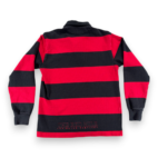 Red Mile Rugby Polo Shirt Adult SMALL Red Black Striped Lexington Kentucky Race