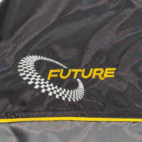 Riot Empire Jacket Adult MEDIUM Black White Gray Bomber Racing Worldwide Speed