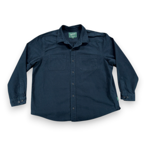 Woolrich Shirt Adult 2XL XXL Blue Cotton Chamois Flannel Outdoor Heritage Work