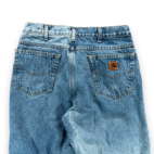 Vintage Carhartt Jeans Mens 32x32 Blue Fleece Lined USA Union Made 90s 33x32 Tag