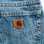Vintage Carhartt Jeans Mens 32x32 Blue Fleece Lined USA Union Made 90s 33x32 Tag