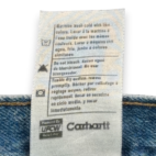 Vintage Carhartt Jeans Mens 32x32 Blue Fleece Lined USA Union Made 90s 33x32 Tag