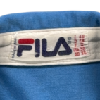 Vintage Fila Polo Shirt Adult MEDIUM Blue Championship Tennis WCT Italy 80s
