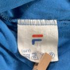 Vintage Fila Polo Shirt Adult MEDIUM Blue Championship Tennis WCT Italy 80s