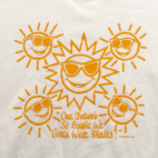 Vintage Sunshine Sweater Adult EXTRA LARGE White Sweatshirt Bright Future US 90s