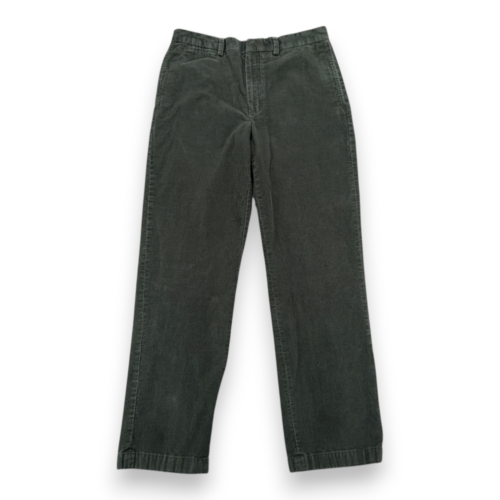 LL Bean Pants Mens 32x32 Green Corduroy Cotton Classic Fit Heritage Outdoor