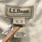 LL Bean Pants Mens 32x32 Green Corduroy Cotton Classic Fit Heritage Outdoor