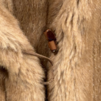 Vintage De Ball Fur Coat Womens SMALL Brown Faux Intrigue Long Union USA 80s