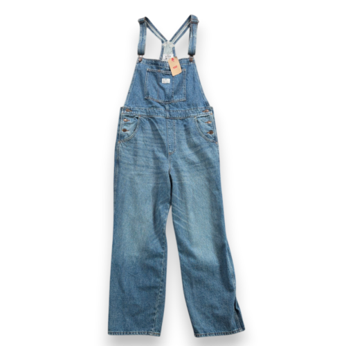 Levis Overalls Womens EXTRA LARGE 36x30 Blue Cotton Denim Medium Wash Two Horse