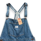 Levis Overalls Womens EXTRA LARGE 36x30 Blue Cotton Denim Medium Wash Two Horse
