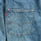 Levis Overalls Womens EXTRA LARGE 36x30 Blue Cotton Denim Medium Wash Two Horse