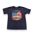 Vintage Fort McHenry Shirt Adult LARGE Blue Baltimore Maryland History Flag Y2K