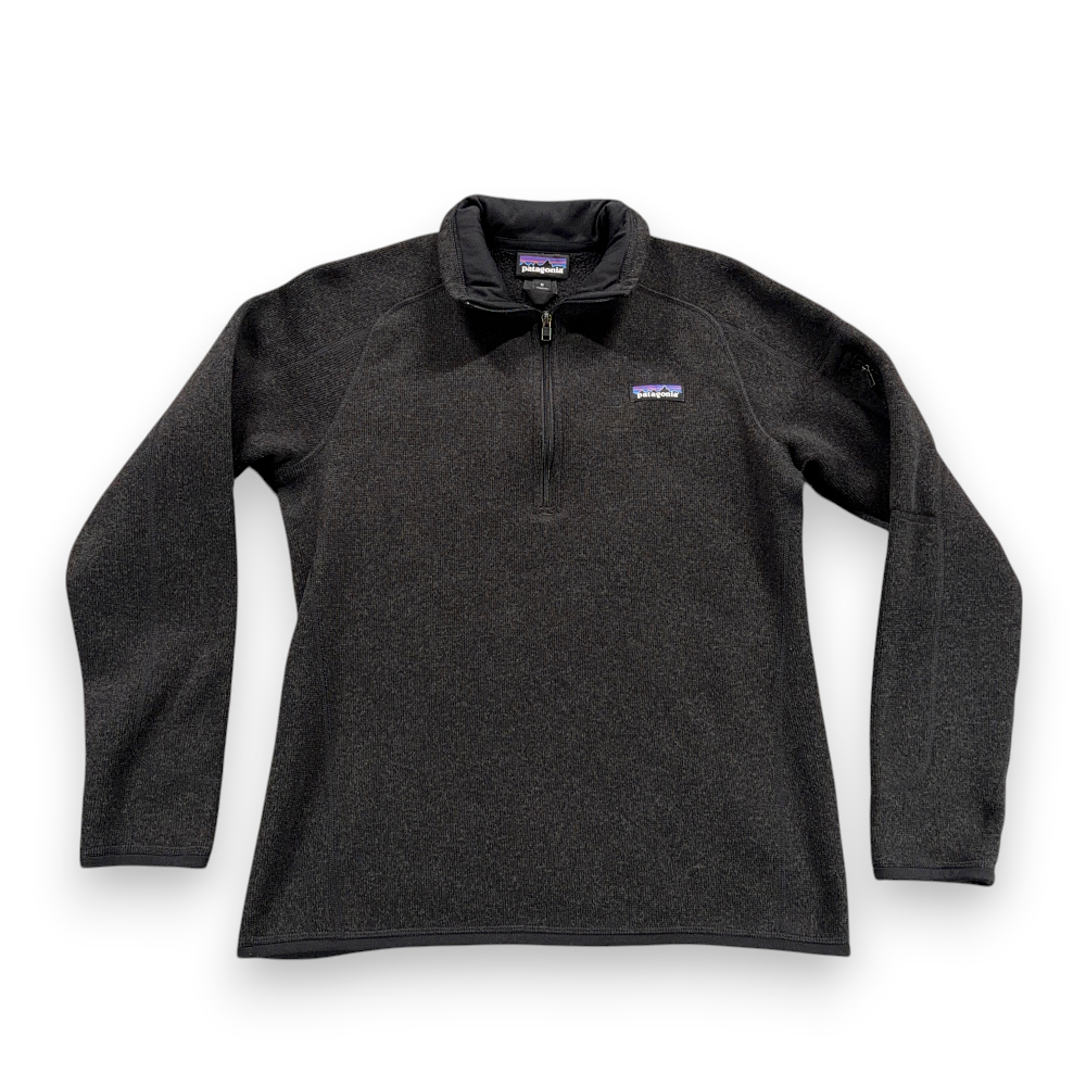 Patagonia Better Sweater Adult MEDIUM Black Polyester Fleece Quarter Zip Pocket-1 Patagonia Better Sweater Adult MEDIUM Black Polyester Fleece Quarter Zip Pocket