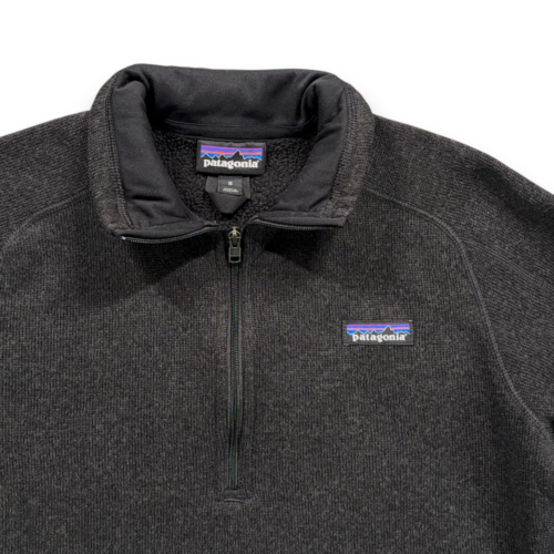 Patagonia Better Sweater Adult MEDIUM Black Polyester Fleece Quarter Zip Pocket-2 Patagonia Better Sweater Adult MEDIUM Black Polyester Fleece Quarter Zip Pocket