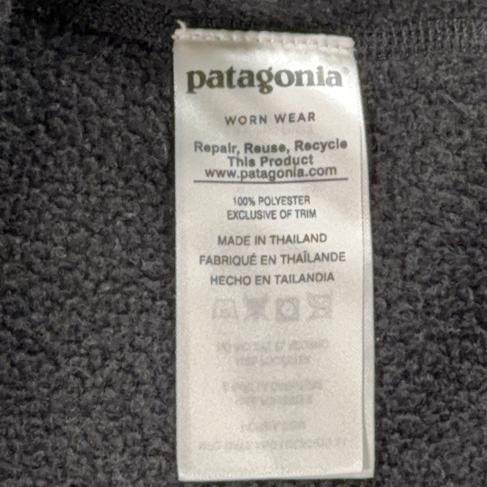 Patagonia Better Sweater Adult MEDIUM Black Polyester Fleece Quarter Zip Pocket-6 Patagonia Better Sweater Adult MEDIUM Black Polyester Fleece Quarter Zip Pocket