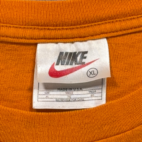 Vintage Nike Shirt Adult EXTRA LARGE Orange Center Red Swoosh Cotton USA 90s