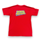 Vintage Hebrew National Shirt Adult LARGE Red Hot Dog Food Promo Advertising Y2K