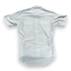 Vintage Wrangler Western Shirt Adult MEDIUM Blue Pastel Plaid Pearl Snap USA 80s
