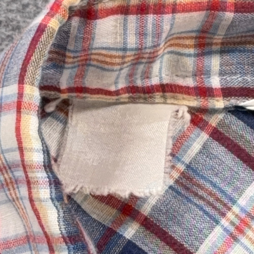 Vintage Double S Western Shirt Adult LARGE Blue Red Plaid Pearl Snap USA 70s-6 Vintage Double S Western Shirt Adult LARGE Blue Red Plaid Pearl Snap USA 70s