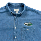 Vintage Skoal Racing Shirt Adult EXTRA LARGE Blue Denim Gear For Sports Y2K