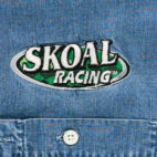 Vintage Skoal Racing Shirt Adult EXTRA LARGE Blue Denim Gear For Sports Y2K