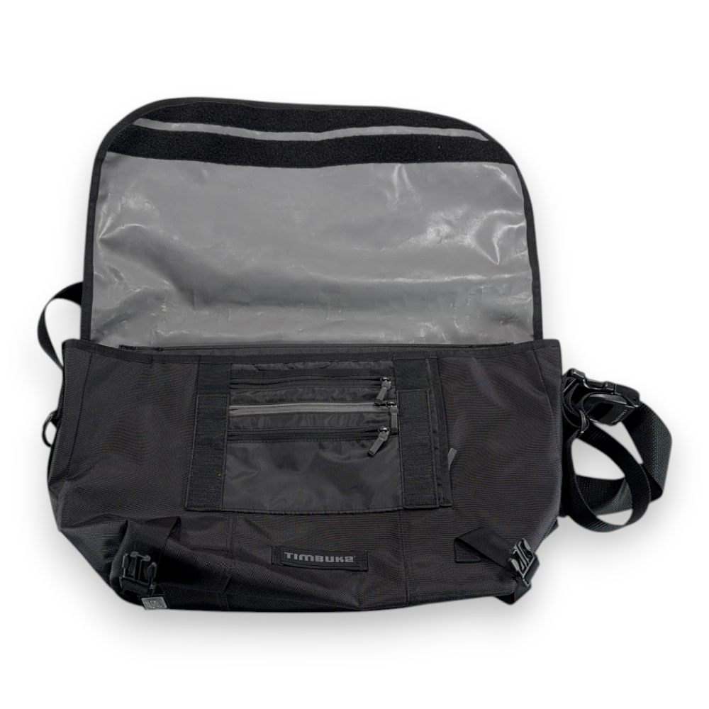 Timbuk2 Messenger Bag Large Black Nylon Crossbody Commuter Cycling Laptop Strap-3 Timbuk2 Messenger Bag Large Black Nylon Crossbody Commuter Cycling Laptop Strap