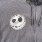 Disney Nightmare Before Christmas Sweater Womens LARGE Gray Hoodie Jack Sally