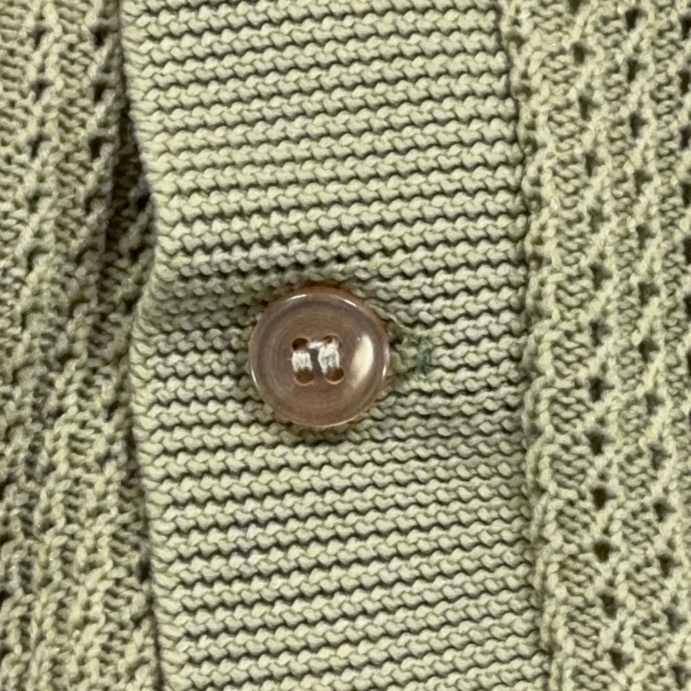 Vintage Campus Polo Shirt Adult LARGE Green Ban Lon Knit Textured Mod USA 60s-4 Vintage Campus Polo Shirt Adult LARGE Green Ban Lon Knit Textured Mod USA 60s