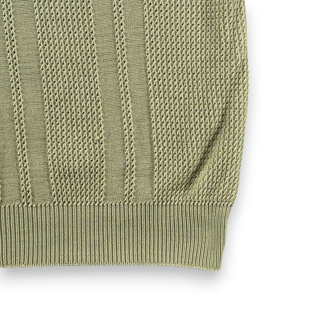Vintage Campus Polo Shirt Adult LARGE Green Ban Lon Knit Textured Mod USA 60s-7 Vintage Campus Polo Shirt Adult LARGE Green Ban Lon Knit Textured Mod USA 60s