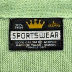 Vintage Crown Sportswear Sweater Adult MEDIUM Green Cardigan Knit Turtle USA 70s