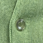 Vintage Crown Sportswear Sweater Adult MEDIUM Green Cardigan Knit Turtle USA 70s