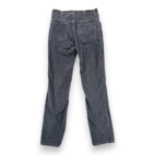 Vintage Rustler Pants Mens 30x33 Gray Corduroy Talon Zipper USA 70s 32x34 Tag
