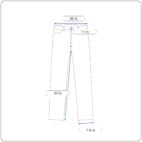 Vintage Rustler Pants Mens 30x33 Gray Corduroy Talon Zipper USA 70s 32x34 Tag