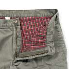 Vintage LL Bean Pants Mens 36x30 Green Plaid Lined Chino Double L Pleated Y2K